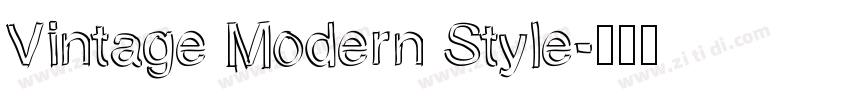 Vintage Modern Style字体转换